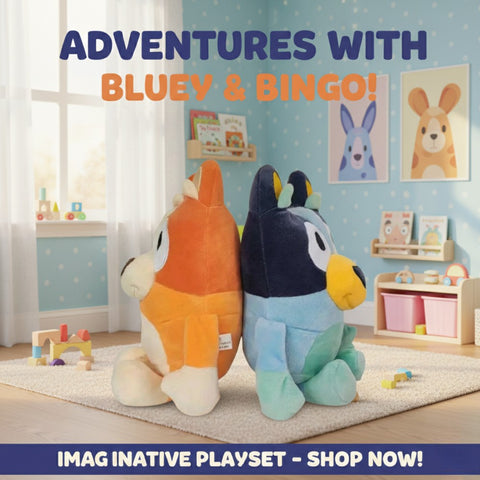 Bluey und Bingo Plüschtiere Set