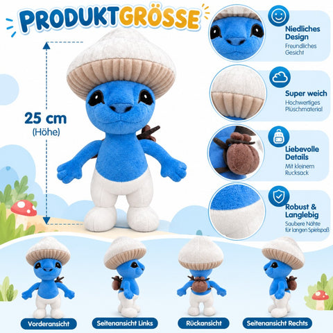 Pitufo de peluche azul