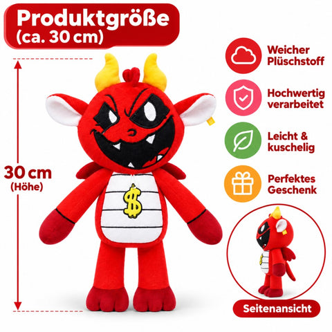 Nightmare Monster Playtime Critters Peluche Simon-Smoke Rojo