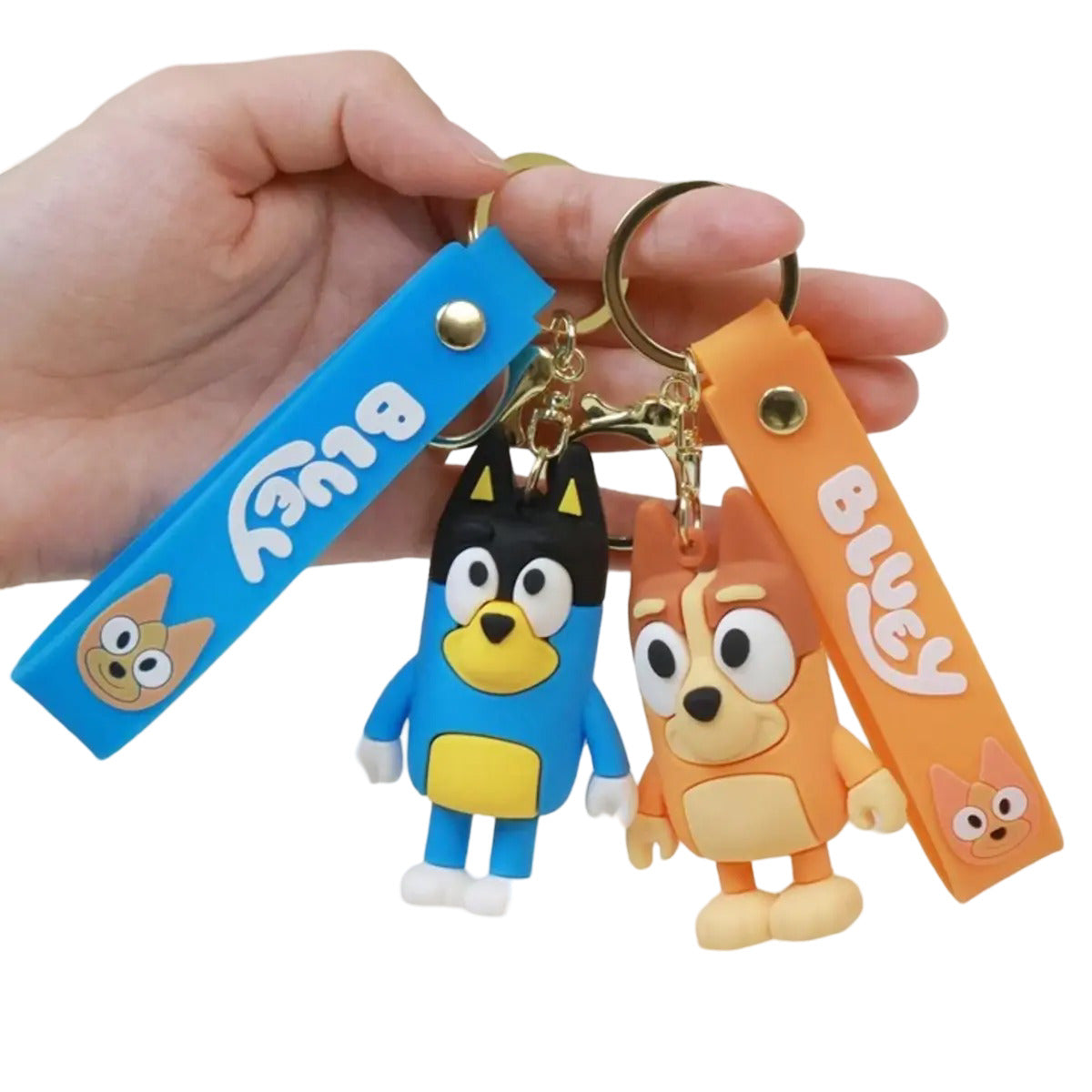 Bluey und Bingo Anime Schlüsselanhänger Set - Wiztex.de