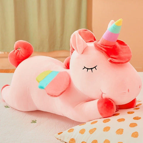 Einhorn Plüschtier 28 cm Rosa - Wiztex.de