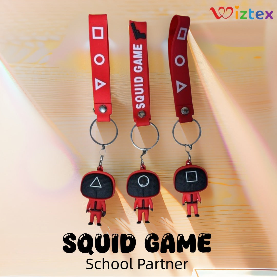 Squid Game 3er-Set Gummischlüsselanhänger - Wiztex.de