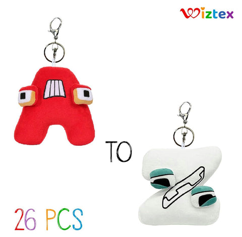 Alphabets Lore 10 cm 26 Stück A bis Z Schlüsselbund - Wiztex.de