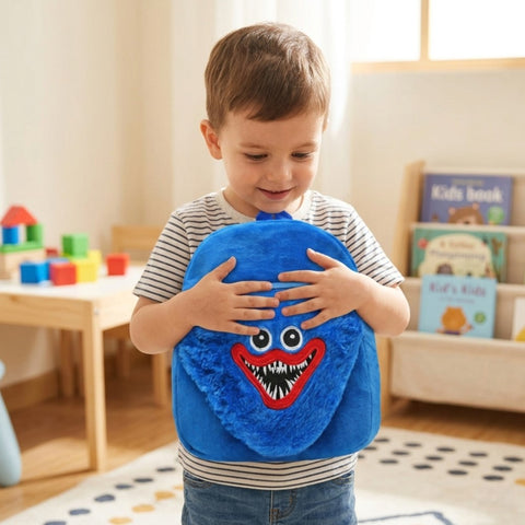Hagi Wagi Playtime Horror Plüschrucksack Blauer Monster-Rucksack