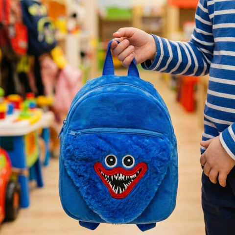 Hagi Wagi Playtime Horror Plüschrucksack Blauer Monster-Rucksack