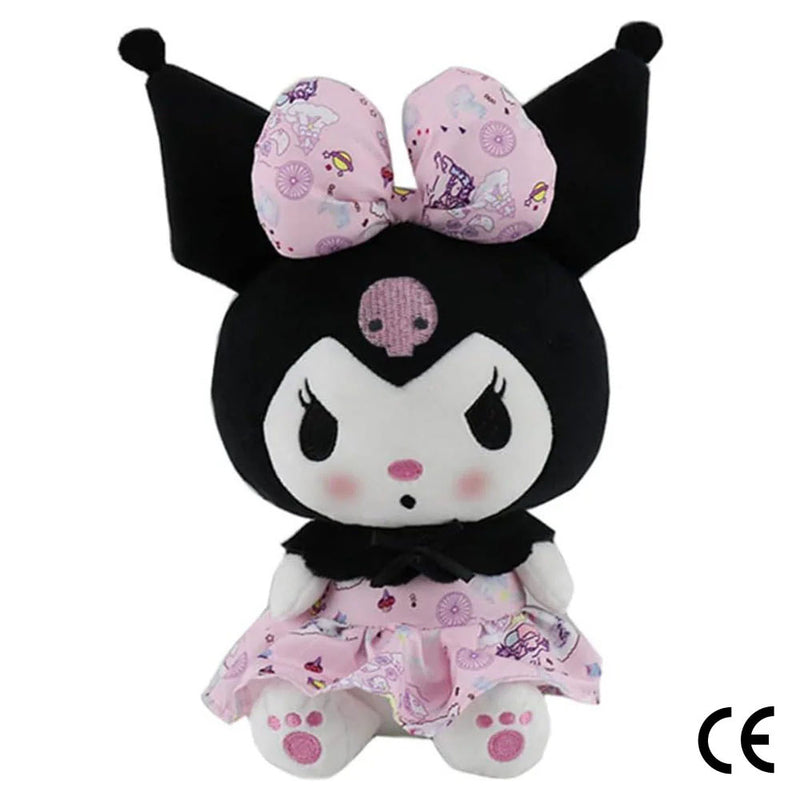 Kuromi Sanrio 23 cm Kitty Rosa Schleife Plüschtier