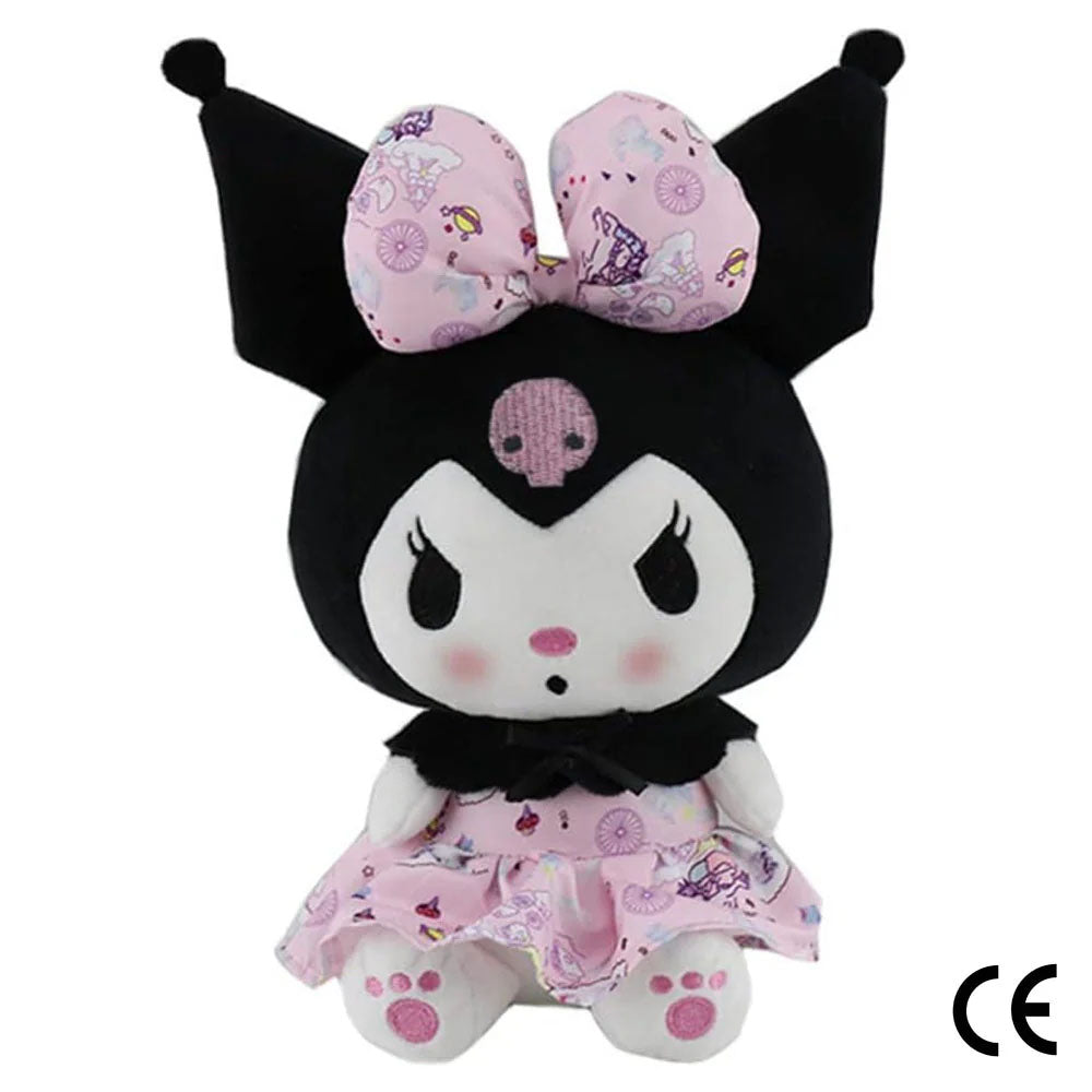 Kuromi Sanrio Kitty Pink Bow Plush Toy