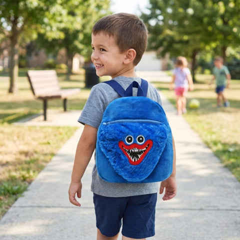 Hagi Wagi Playtime Horror Plüschrucksack Blauer Monster-Rucksack