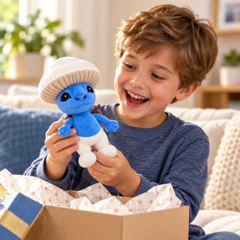 Pitufo de peluche azul