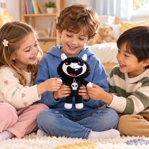 Peluche Nightmare Monster Playtime Critters Baba-Chops negro