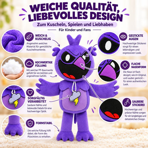 Peluche Nightmare Monster Playtime Critters Poe Morado