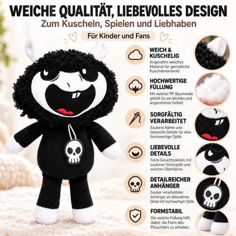 Peluche Nightmare Monster Playtime Critters Baba-Chops negro