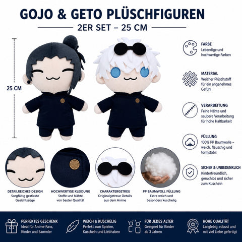 Jujutsu Kaisen Anime Plüschtier (Gojo and Geto)