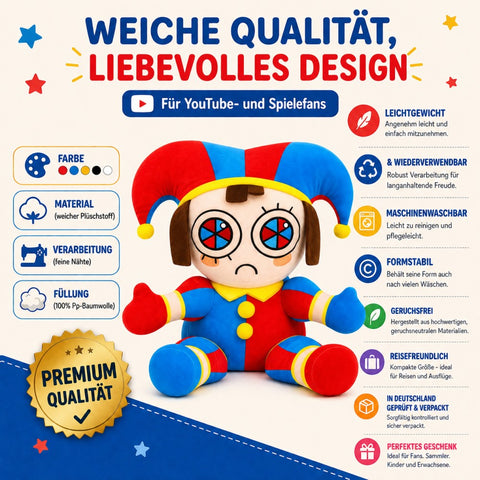 The Amazing Digital Circus Plüschtier 23 cm Pomni