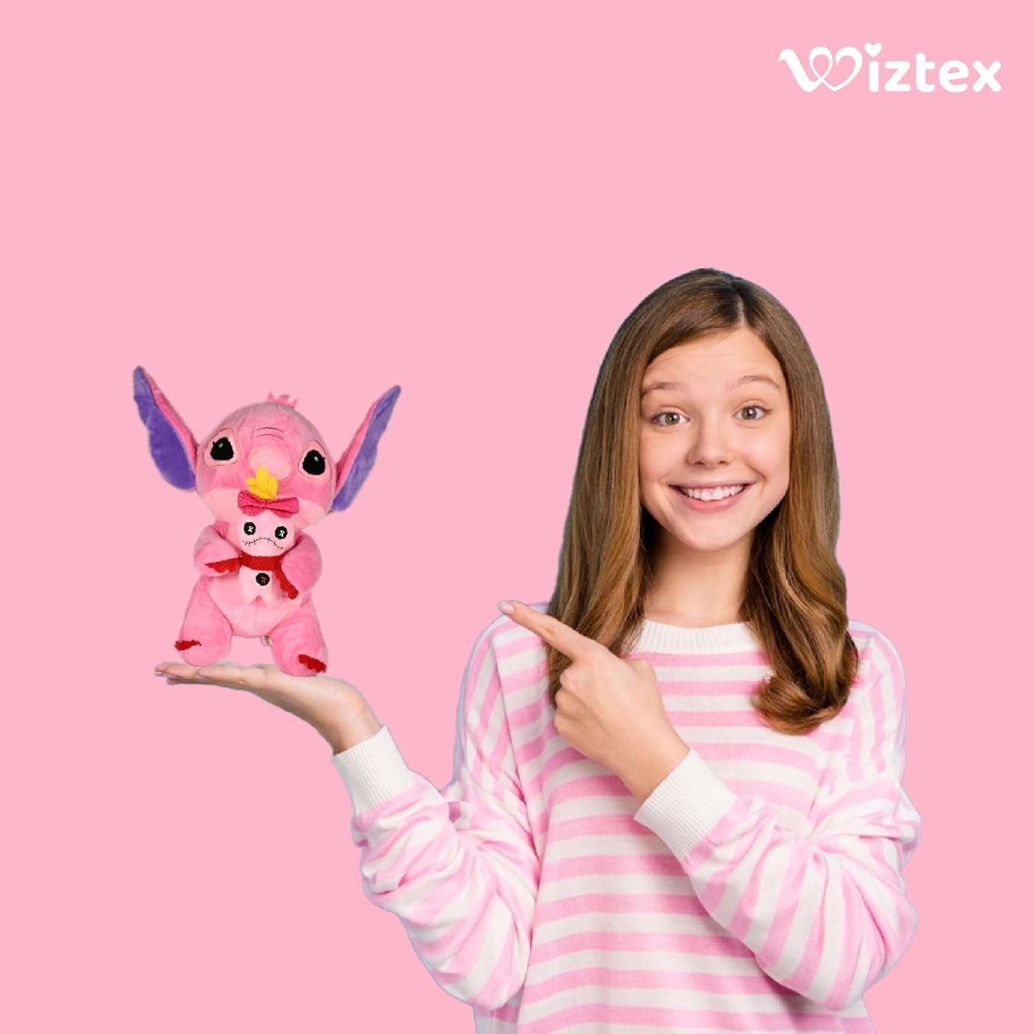 Disney Stitch 26 cm Plüschtier Rosa - Wiztex.de