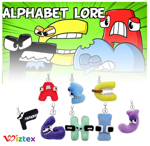Alphabets Lore 10 cm 26 Stück A bis Z Schlüsselbund - Wiztex.de
