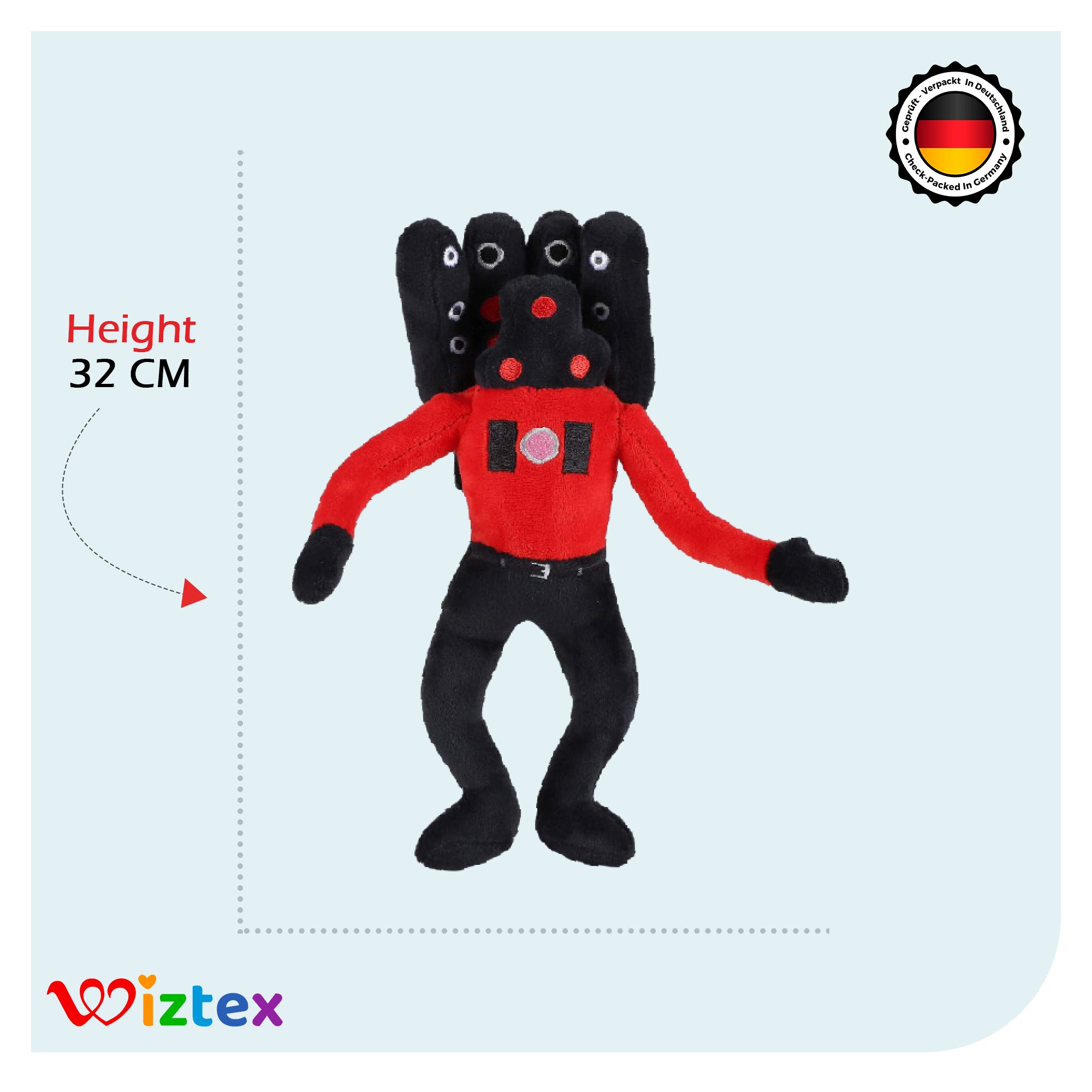 Skibidi Toilet Titan's Plüschtier (2 Stuck Alt) - Wiztex.de