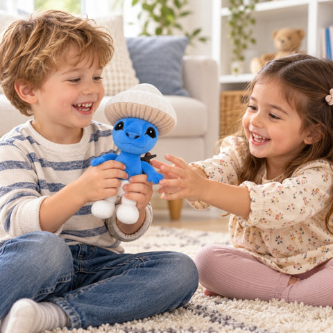 Pitufo de peluche azul