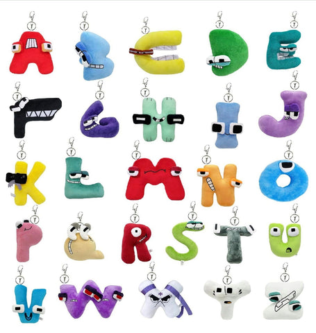 Alphabets Lore 10 cm 26 Stück A bis Z Schlüsselbund - Wiztex.de