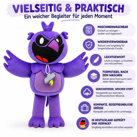 Peluche Nightmare Monster Playtime Critters Poe Morado