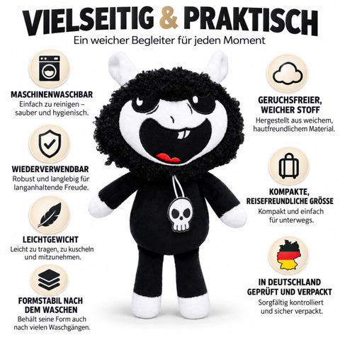 Peluche Nightmare Monster Playtime Critters Baba-Chops negro
