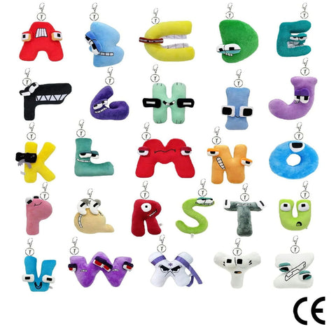 Alphabets Lore 10 cm 26 pieces A to Z keyring