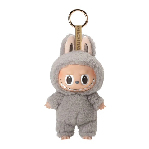POP MART Labubu Exciting Macron Original "Sesame Bean" (Grau) - Wiztex.de