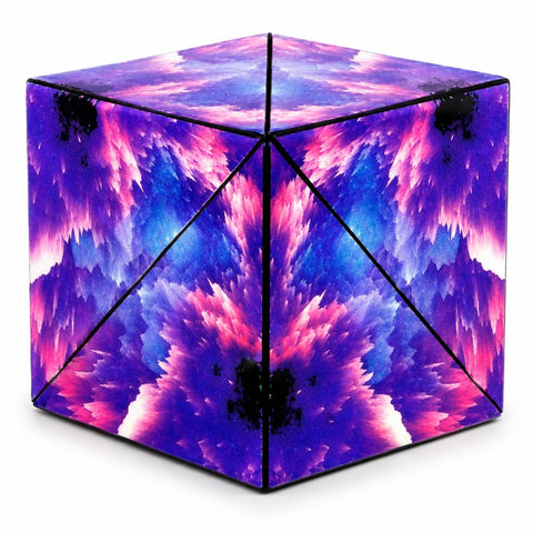 Magnetic 3D Magic Cube Puzzle Purple Stone