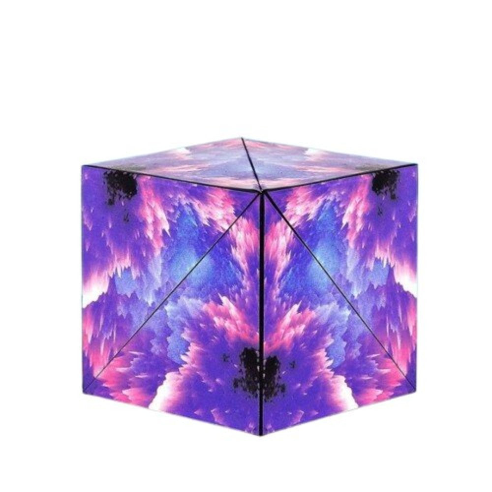 Magnetic 3D Magic Cube Puzzle Lila Stein - Wiztex.de