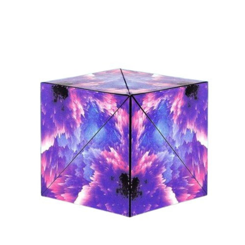 Magnetic 3D Magic Cube Puzzle Lila Stein - Wiztex.de