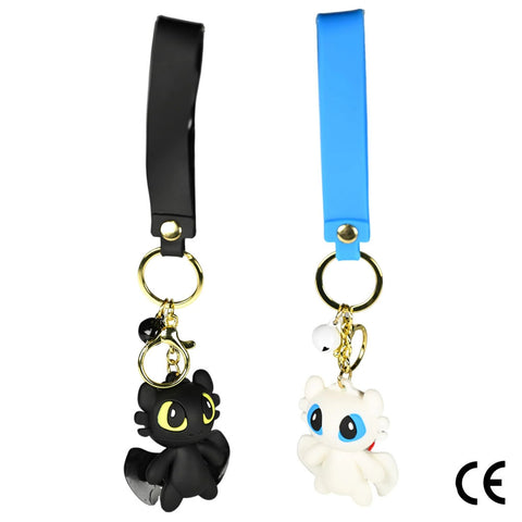 Toothless Night Fury Dragon Keyring Collection