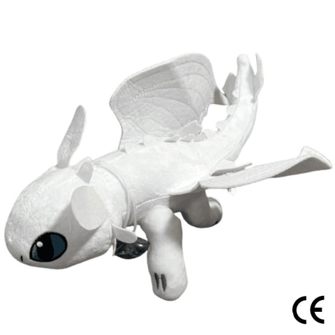 Toothless Night Fury Dragon Plüschtiere Kollektion Weiß Plüschtier