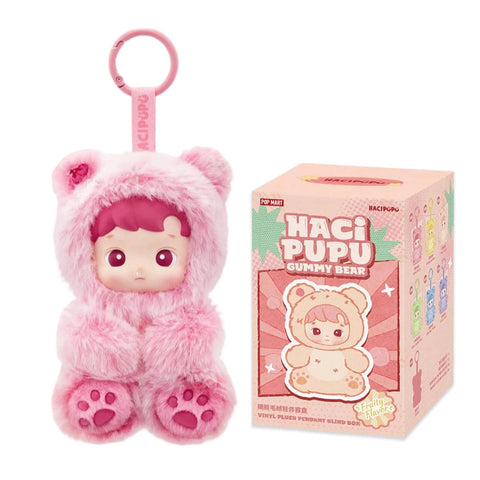 POP MART Labubu HACI PUPU Gummy Bear Original " Cherry Flavor" (Rosa) - Wiztex.de