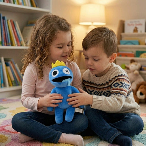 Regenbogenfreunde Robblox Blau Plüschtier