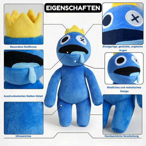 Regenbogenfreunde Robblox Blau Plüschtier