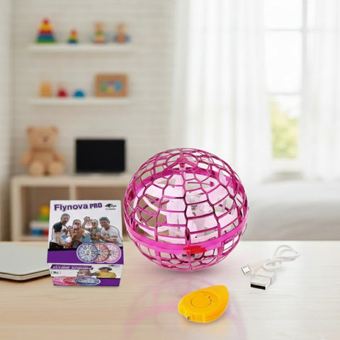 Flynova Pro Flying Ball with Remote Control Handheld Hover Ball (Purple)