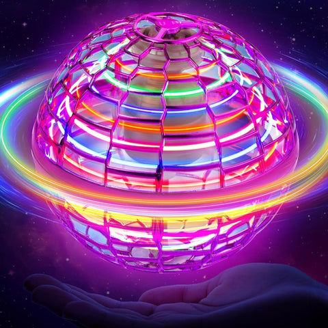 Flynova Pro Bola voladora con mando a distancia, bola flotante de mano (morado)